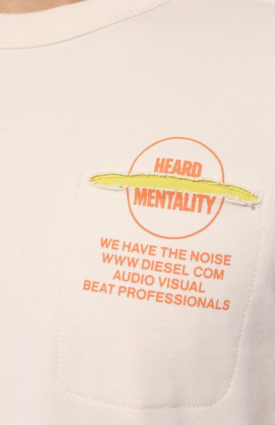 Хлопковый свитшот DIESEL, арт. A08560/0EJAB, фото 5