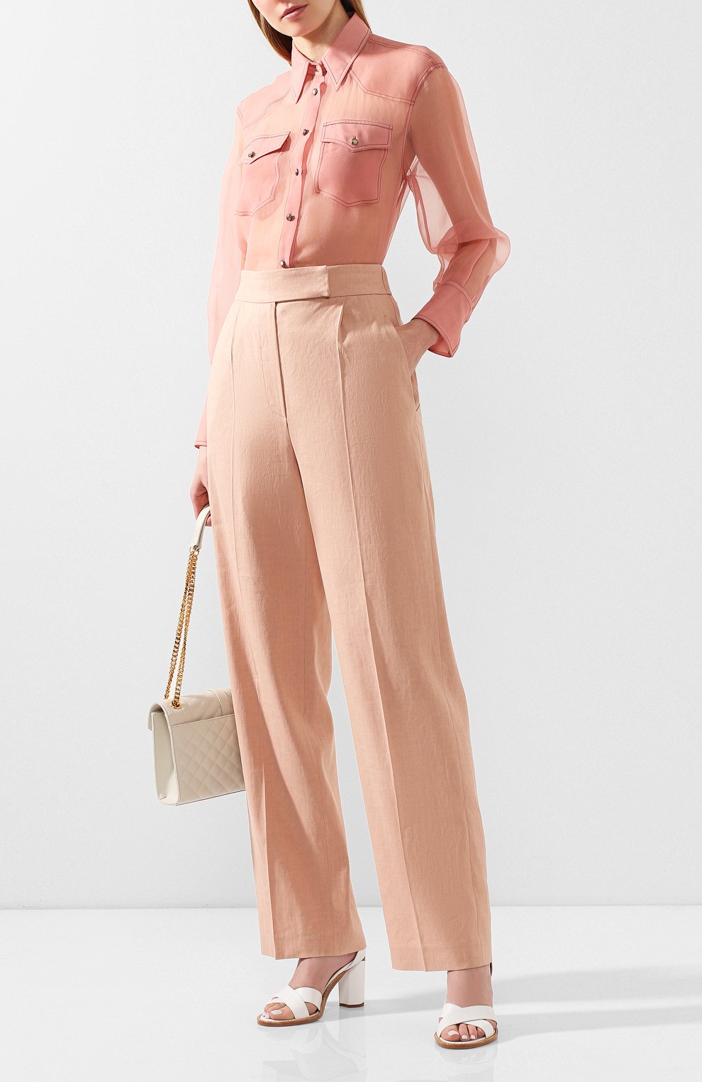 Брюки из льна и хлопка BRUNELLO CUCINELLI, арт. MF591P7249, фото 2