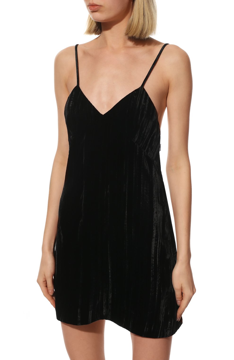 Платье SAINT LAURENT черного цвета по цене 181000 руб., арт. 683136/Y130R, фото 3 Платье SAINT LAURENT, арт. 683136/Y130R, фото 3