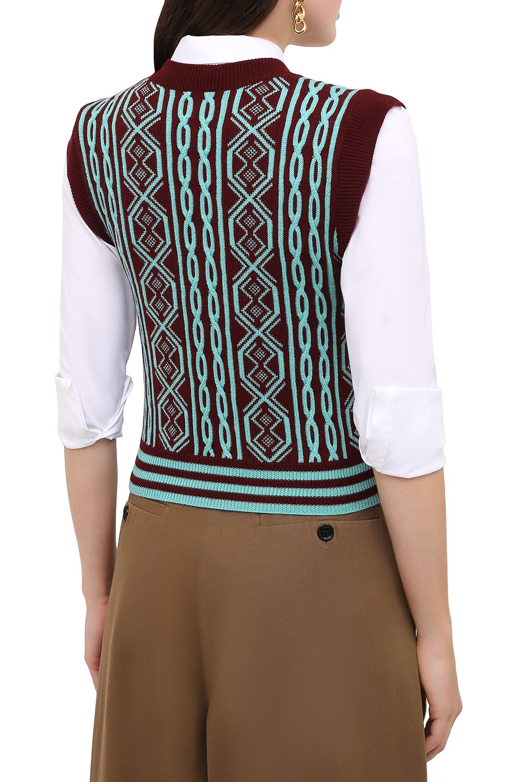 Шерстяной жилет DRIES VAN NOTEN, арт. 202-31201-1700, фото 4