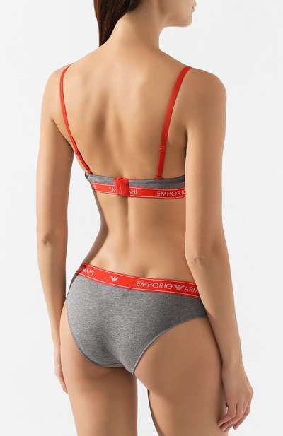 Комплект из двух пар трусов EMPORIO ARMANI серого цвета по цене 5565 руб., арт. 163334/9A317, фото 3 Комплект из двух пар трусов EMPORIO ARMANI, арт. 163334/9A317, фото 3