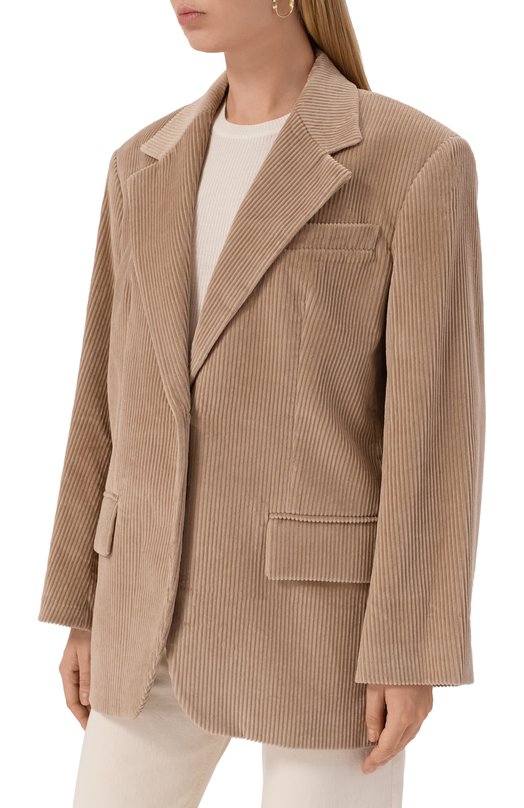 Вельветовый жакет Weekend Max Mara F0RMIA Бежевый  F0RMIA Фото 3