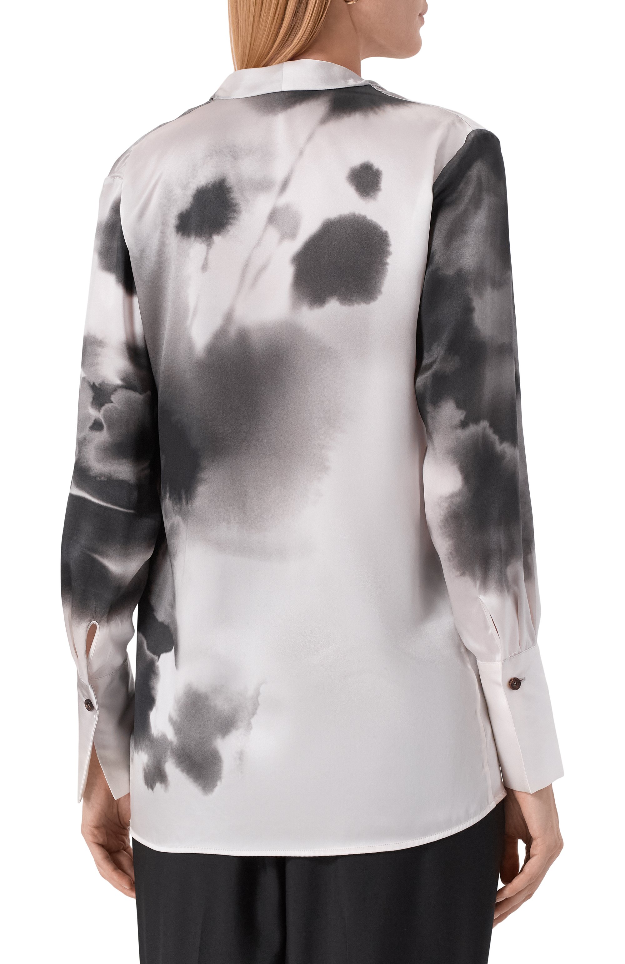 Атласная блузка KITON, арт. D60411K0585G02, фото 4