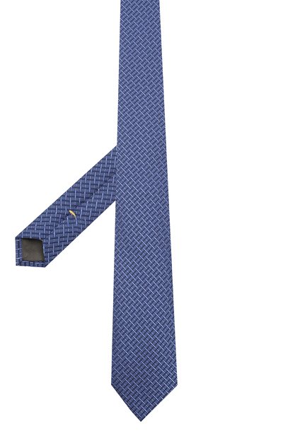 Шелковый галстук CANALI синего цвета по цене 9575 руб., арт. 18/HJ02608, фото 2 Шелковый галстук CANALI, арт. 18/HJ02608, фото 2