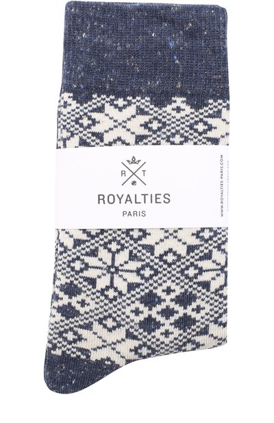 Женские хлопковые носки с принтом ROYALTIES, арт. ASPEN/BLEU