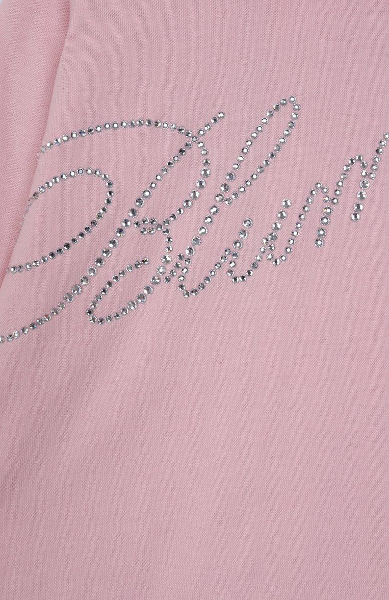 Детский комплект из трех предметов BLUMARINE розового цвета, арт. BNKT001.0.JF054/3M-9M | Фото 8 (Нос: Не проставлено; Материал внешний: Хлопок; Ростовка одежда: 0 - 3 мес | 50 - 60 см, 3 мес | 62 см, 6 мес | 68 см)