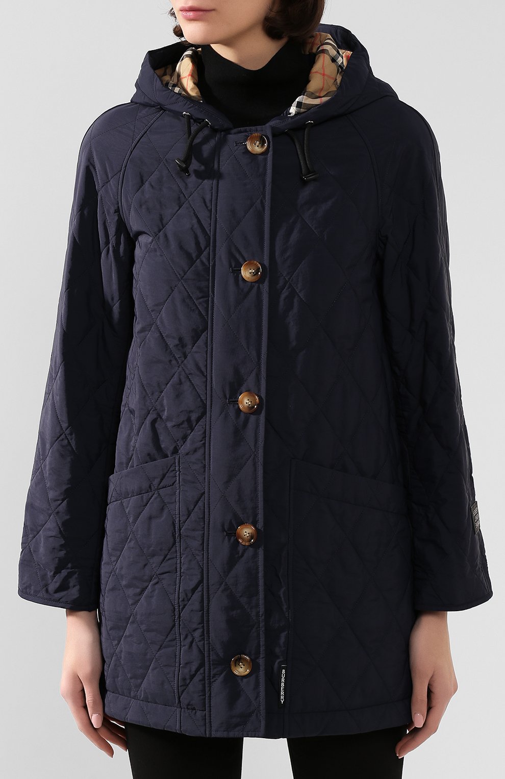 Стеганая куртка roxwell BURBERRY темно-синего цвета по цене 126000 руб., арт. 8021187, фото 3 Стеганая куртка roxwell BURBERRY, арт. 8021187, фото 3