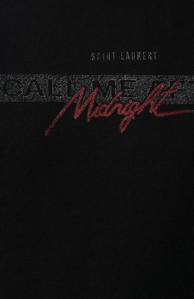 Хлопковое худи SAINT LAURENT красного цвета по цене 89600 руб., арт. 590388/YBM02, фото 5 Хлопковое худи SAINT LAURENT, арт. 590388/YBM02, фото 5