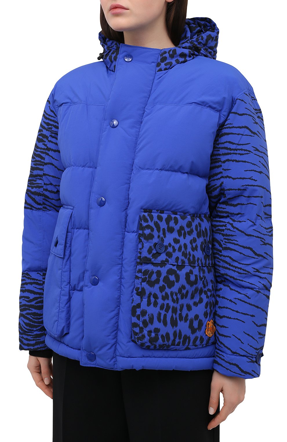Пуховая куртка KENZO синего цвета по цене 89550 руб., арт. FB520U0739KD, фото 3 Пуховая куртка KENZO, арт. FB520U0739KD, фото 3