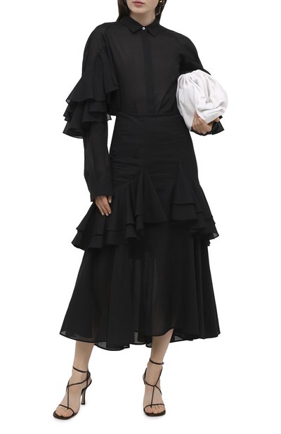 Хлопковая блузка TOTEME, арт. L0CARN0 203-702-704, фото 2