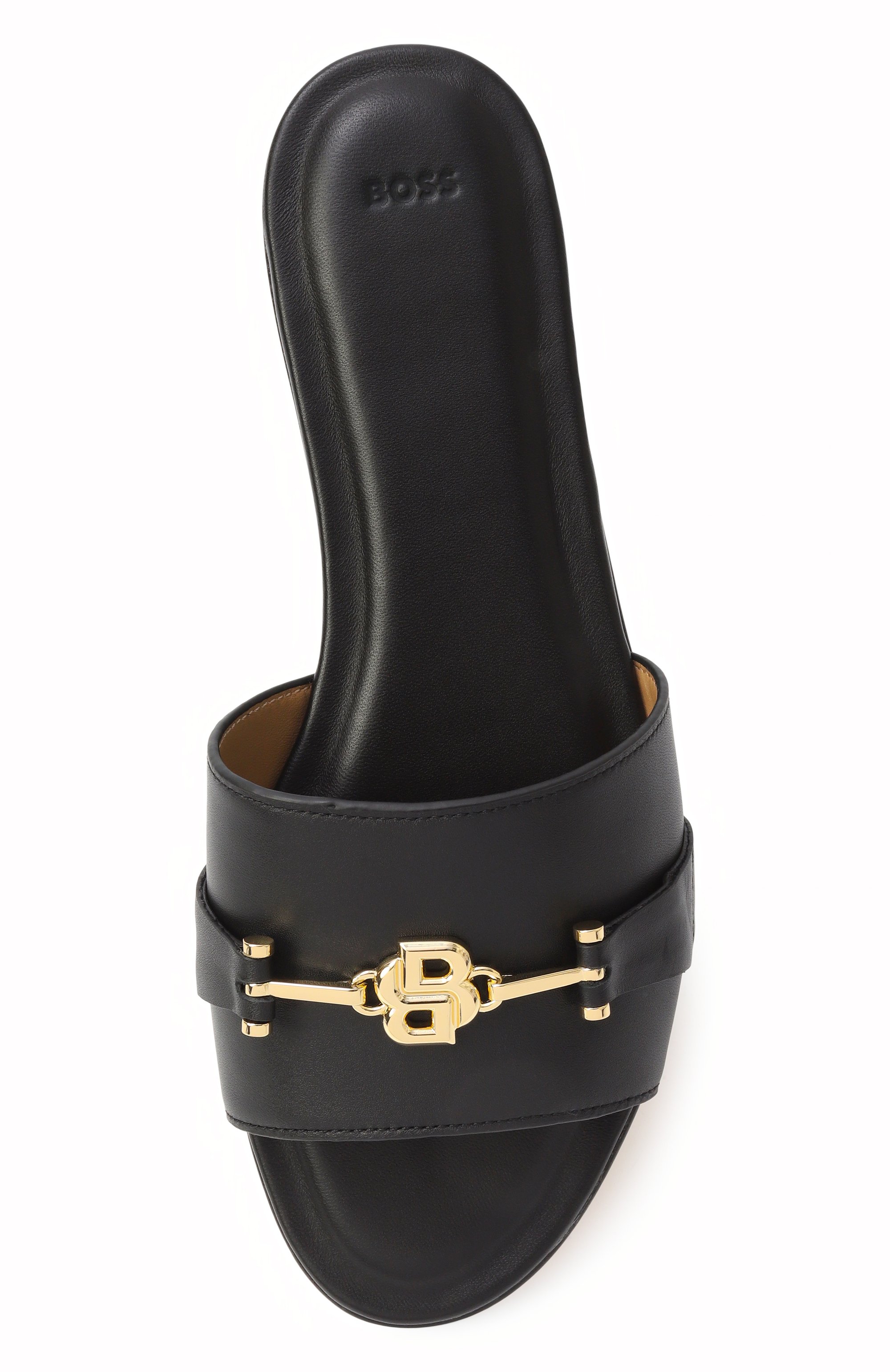 Кожаные шлепанцы emberlyn BOSS, арт. 50542219, фото 6