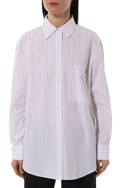 Хлопковая рубашка HUGO белого цвета по цене 20950 руб., арт. 50533037, фото 3 Хлопковая рубашка HUGO, арт. 50533037, фото 3