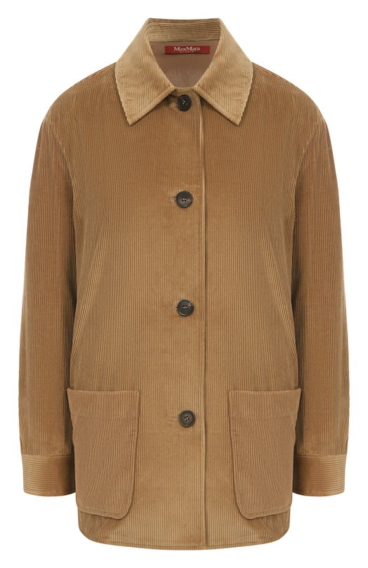 Вельветовая рубашка Max Mara Studio TRAU Коричневый TRAU