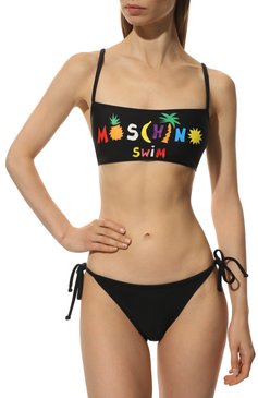 Женский бра-топ MOSCHINO черного цвета, арт. A5722/5211 | Фото 2 (Женское Кросс-КТ: Раздельные купальники; Региональные ограничения белый список (Axapta Mercury): Не проставлено; Материал внешний: Синтетический материал; Материал сплава: Проставлено; Нос: Не проставлено)