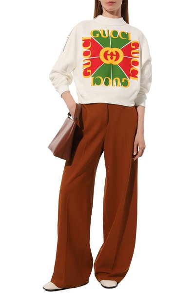 Хлопковый свитшот GUCCI, арт. 717406/XJE5N, фото 2