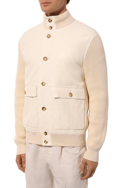 Комбинированный кардиган BRUNELLO CUCINELLI, арт. MPG0L1934, фото 3