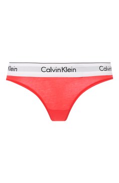 Женские трусы-стринги CALVIN KLEIN красного цвета, арт. F3786E | Фото 1 (Материал внешний: Синтетический материал, Хлопок, Вискоза; Материал сплава: Проставлено, Проверено; Нос: Не проставлено; Статус проверки: Проверено, Проверена категория)