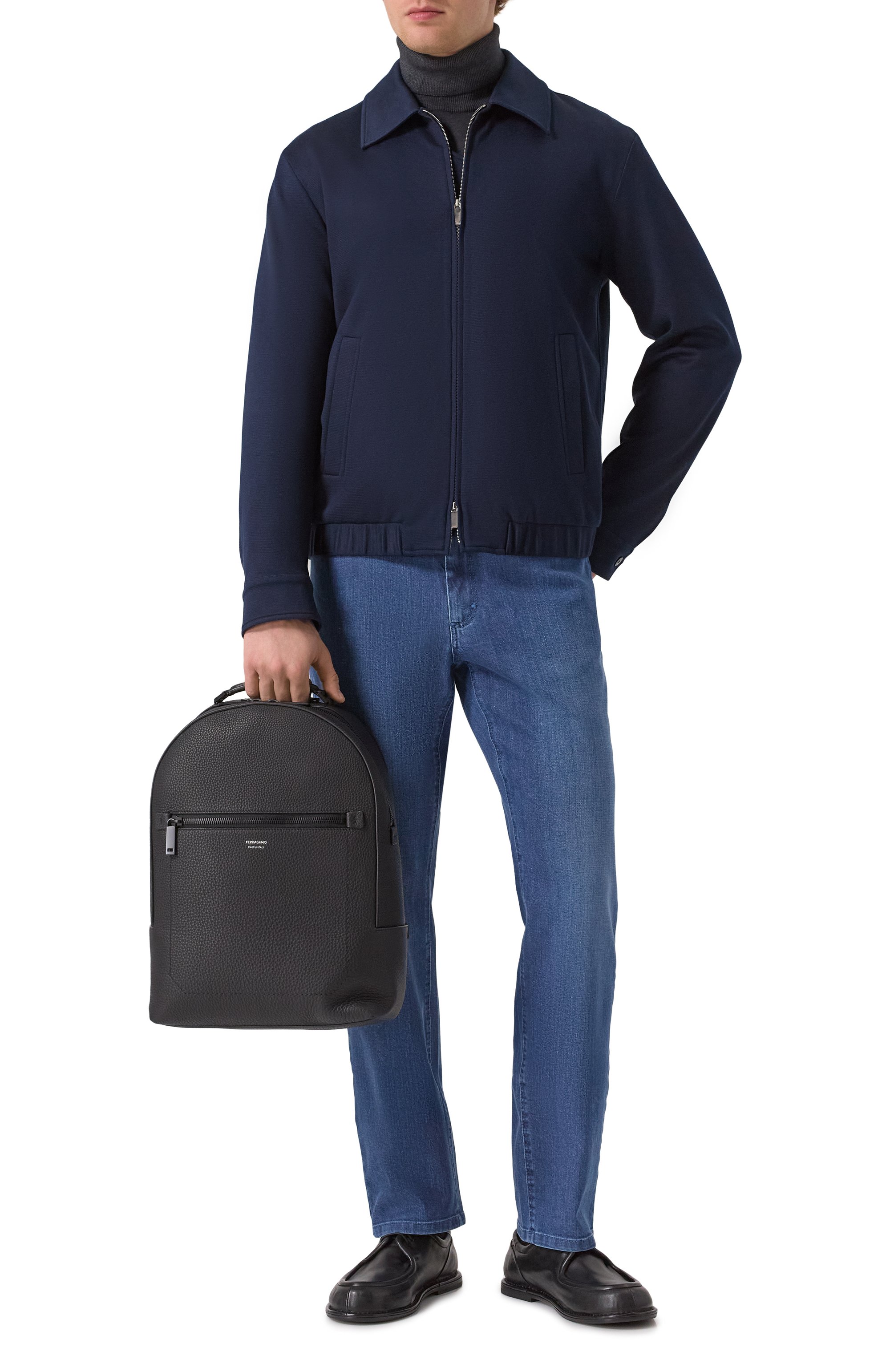 Рюкзак FERRAGAMO черного цвета по цене 261500 руб., арт. 240823/684994, фото 7 Рюкзак FERRAGAMO, арт. 240823/684994, фото 7