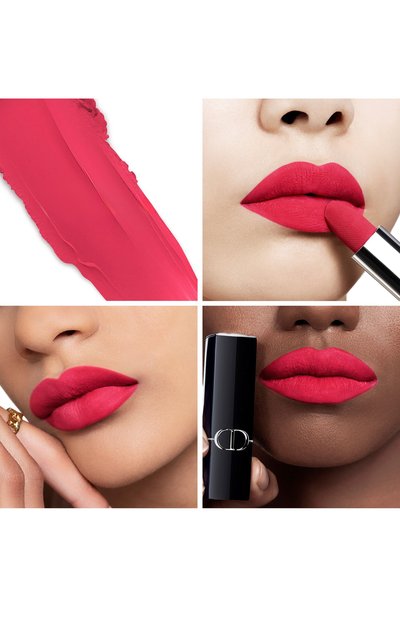 Помада для губ с вельветовым финишем rouge dior, оттенок 784 красная роза (3,5g) DIOR, арт. C035600784, фото 3