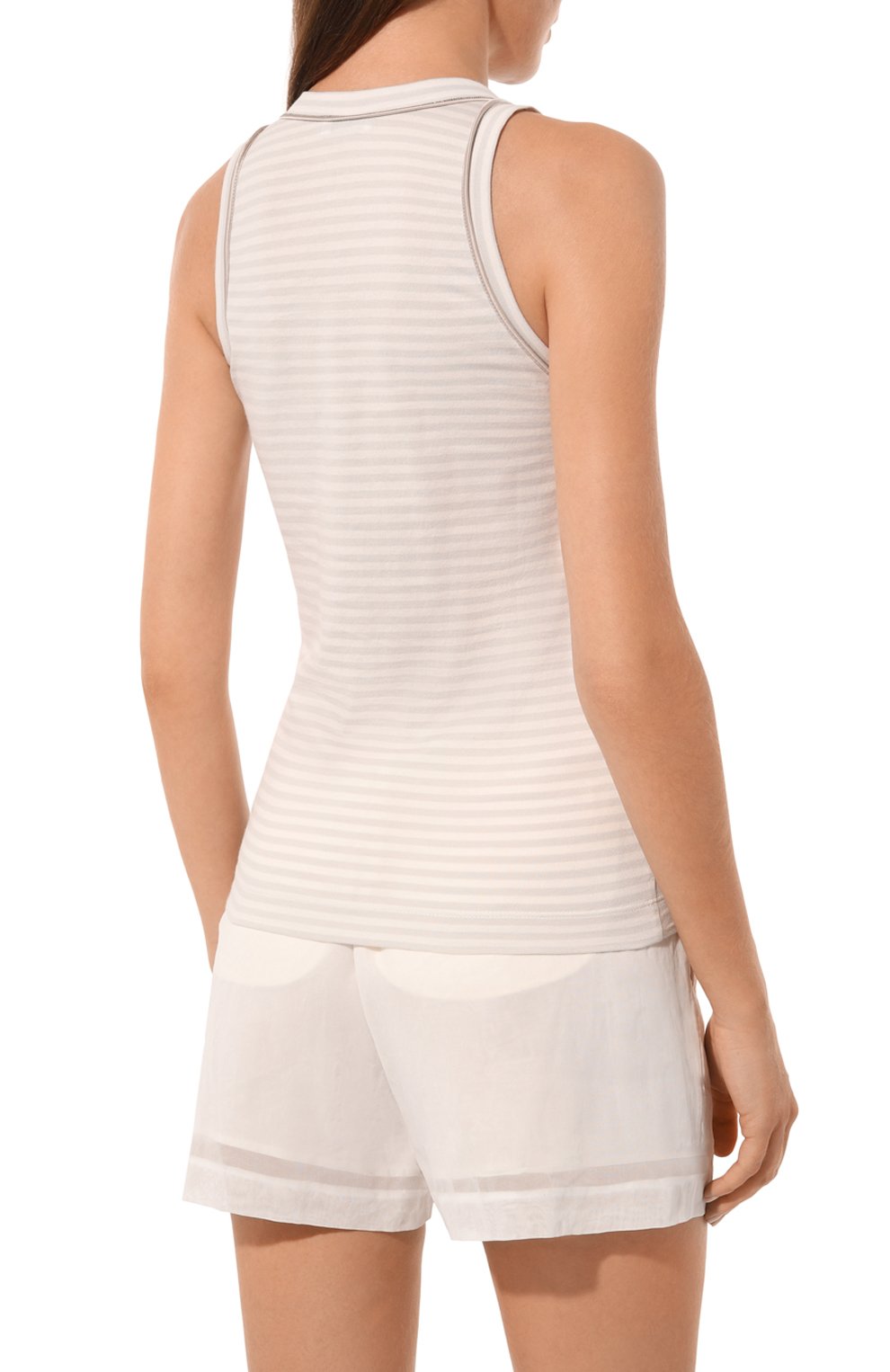 Хлопковая майка BRUNELLO CUCINELLI, арт. ML929EH820, фото 4