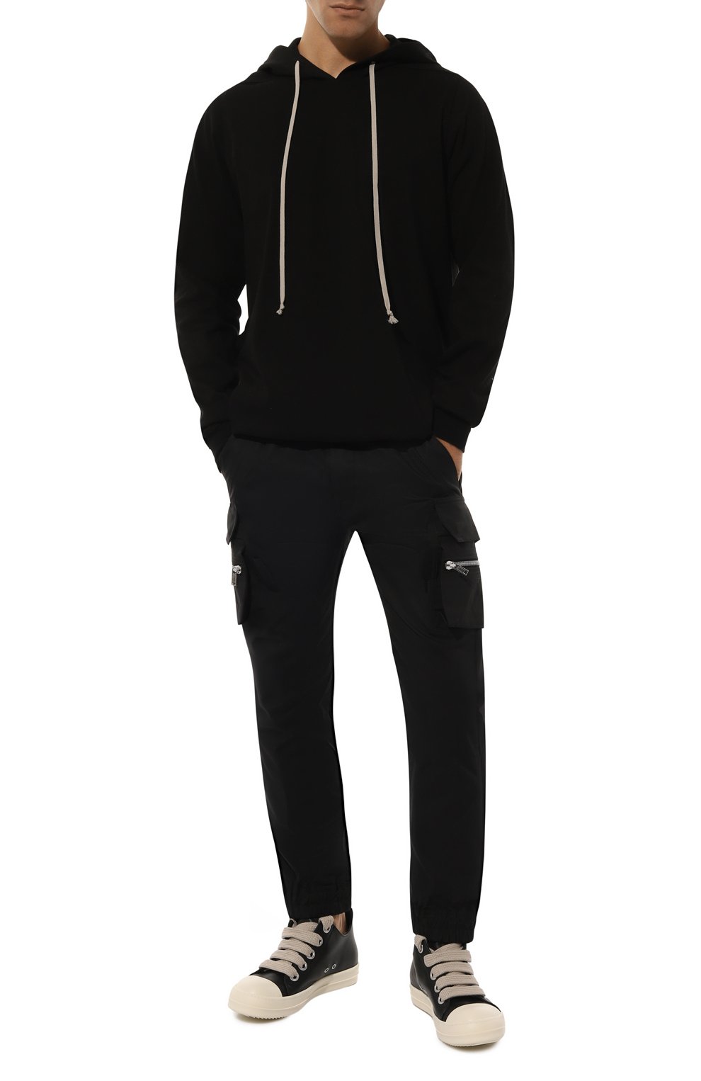 Хлопковые джоггеры RICK OWENS, арт. RU02D6396/TE, фото 2