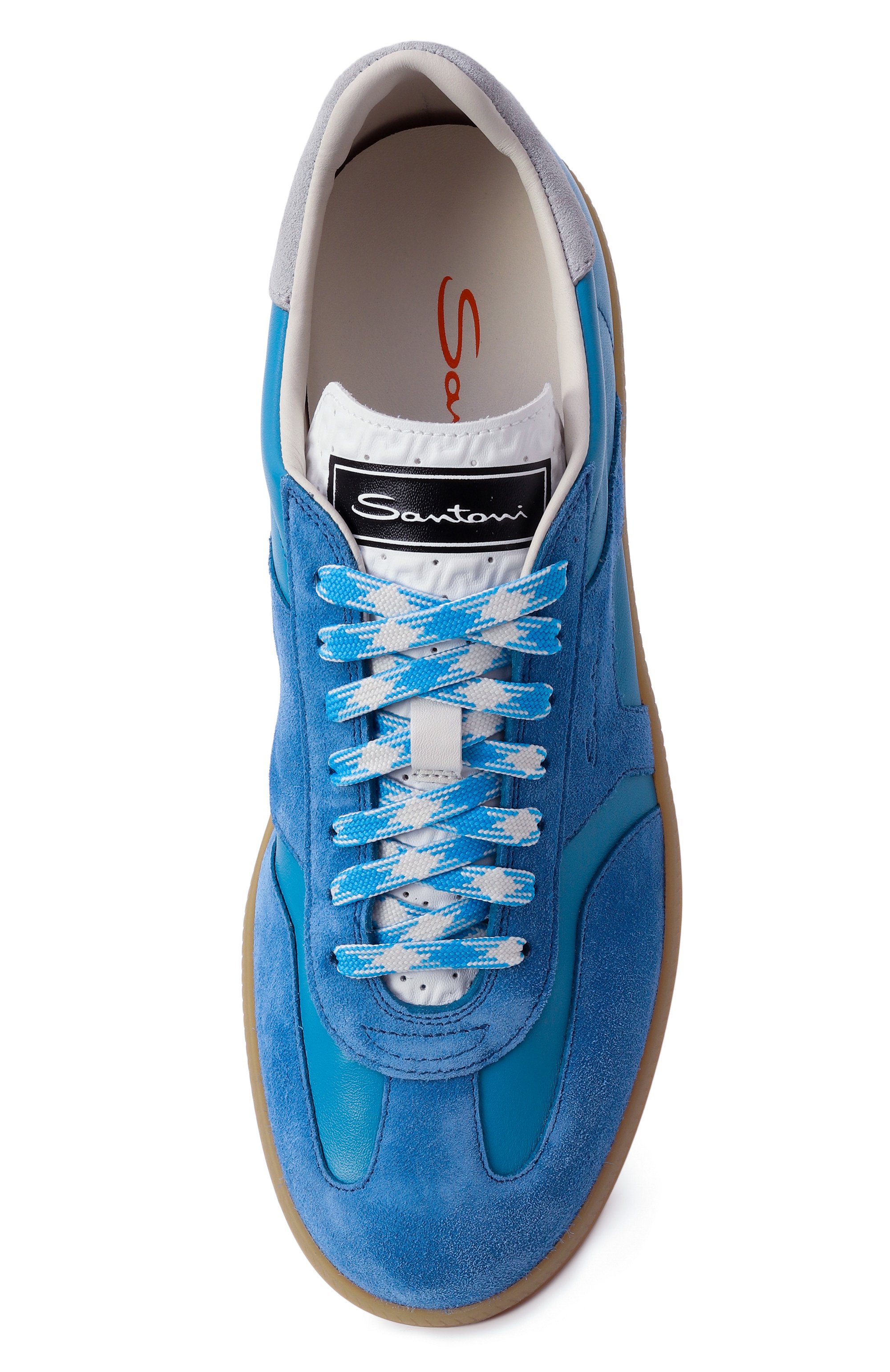 Кожаные кеды dbs oly SANTONI, арт. WBPG61244FARSKBE, фото 6