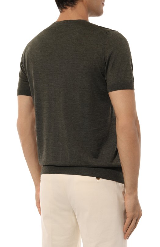 Шерстяной джемпер Corneliani 94M525-9425126 Зелёный  94M525-9425126 Фото 4