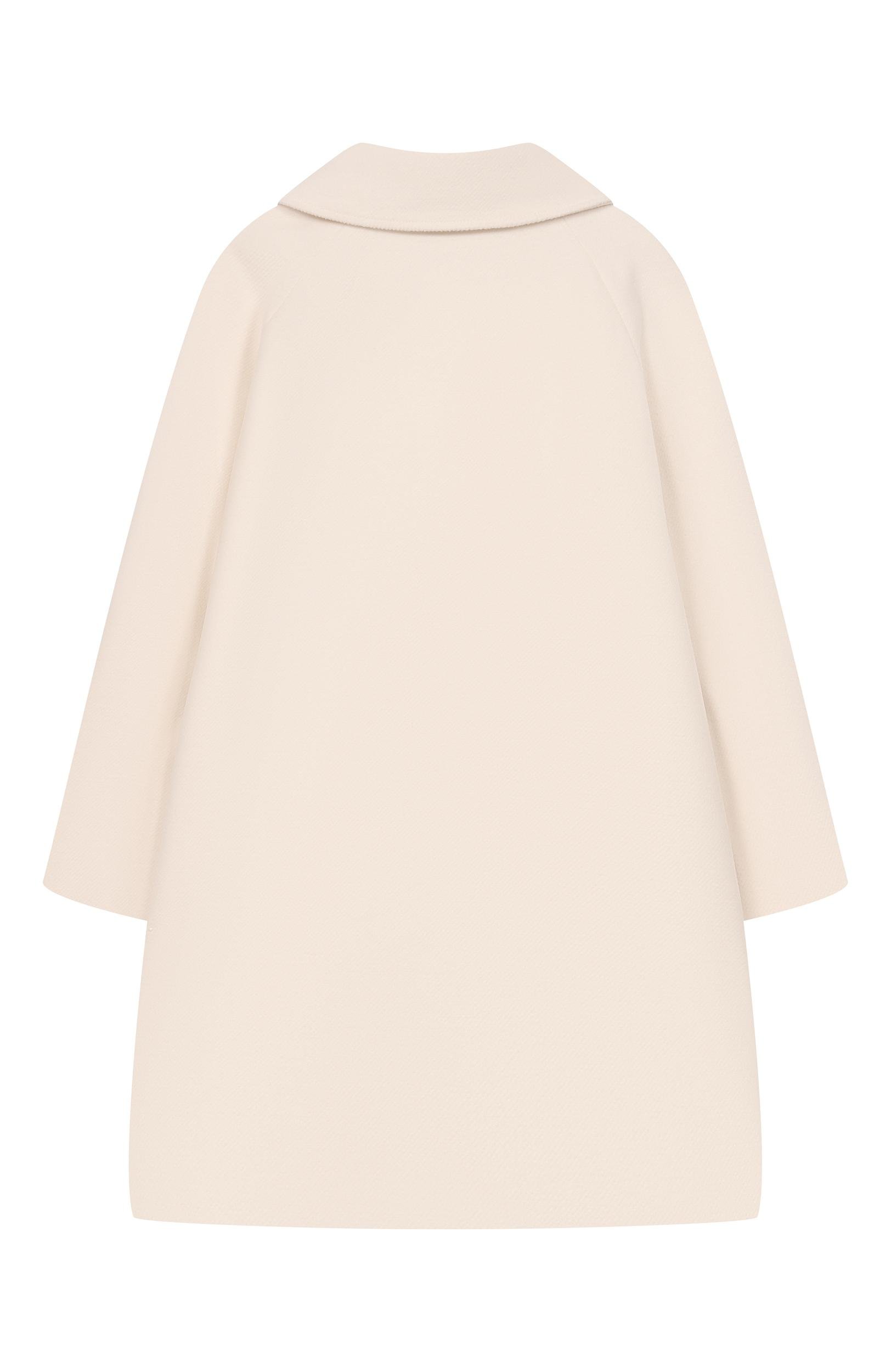 Пальто ELIE SAAB JUNIOR молочного цвета по цене 85650 руб., арт. EFCT004/TS1059, фото 2 Пальто ELIE SAAB JUNIOR, арт. EFCT004/TS1059, фото 2