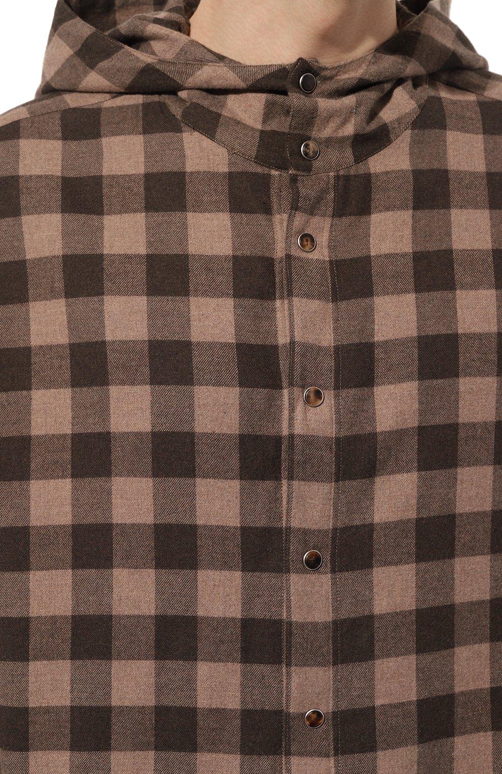 Хлопковая рубашка KITON, арт. UMCMARH0864507/46-50, фото 5