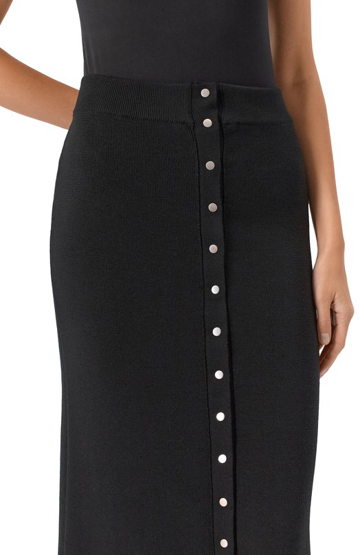 Шерстяная юбка Jil Sander J02MA0324/J14797 Чёрный  J02MA0324/J14797 Фото 5