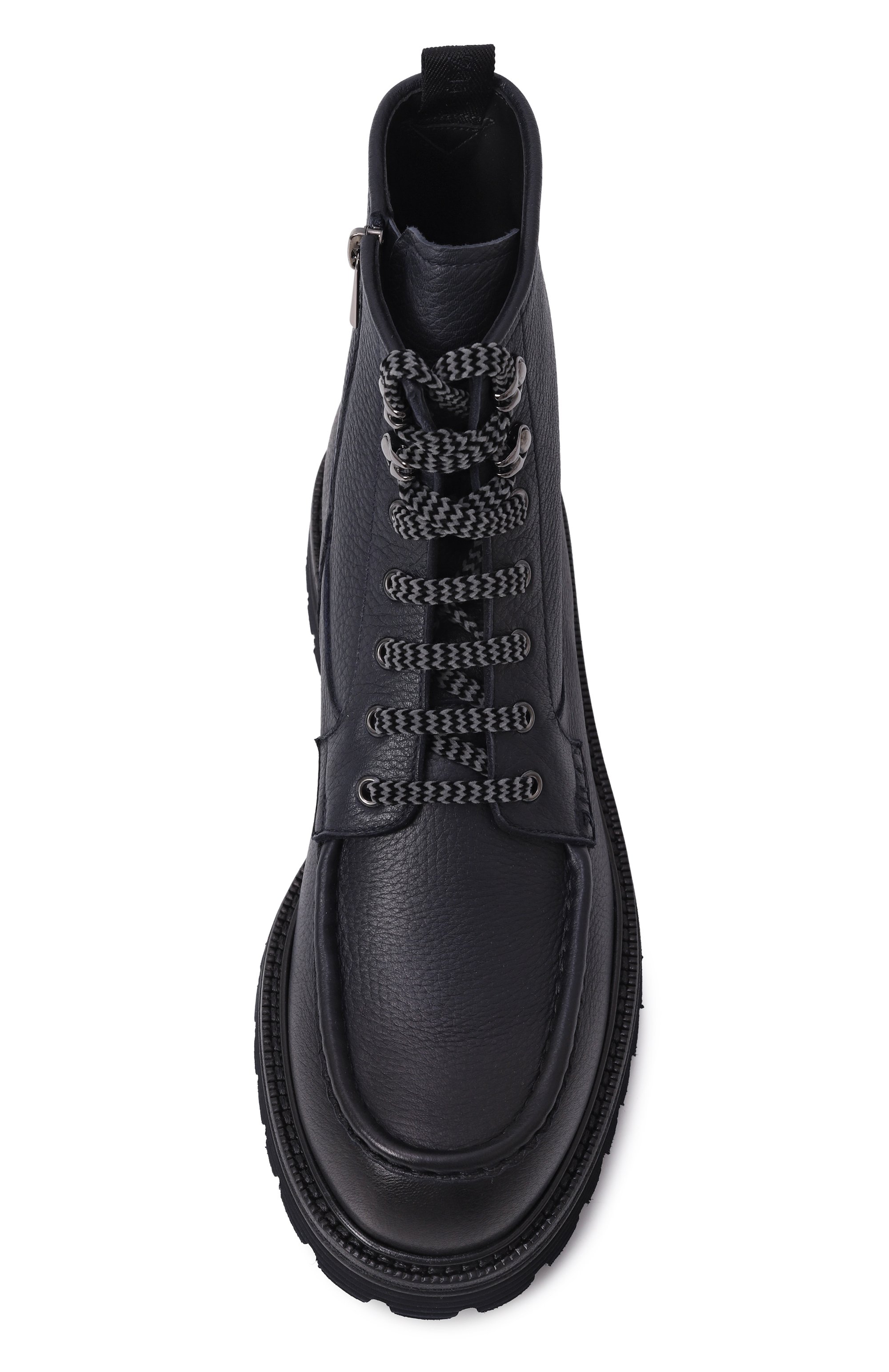 Кожаные ботинки ZILLI темно-синего цвета по цене 192000 руб., арт. H0134AM1947VSTM01, фото 6 Кожаные ботинки ZILLI, арт. H0134AM1947VSTM01, фото 6