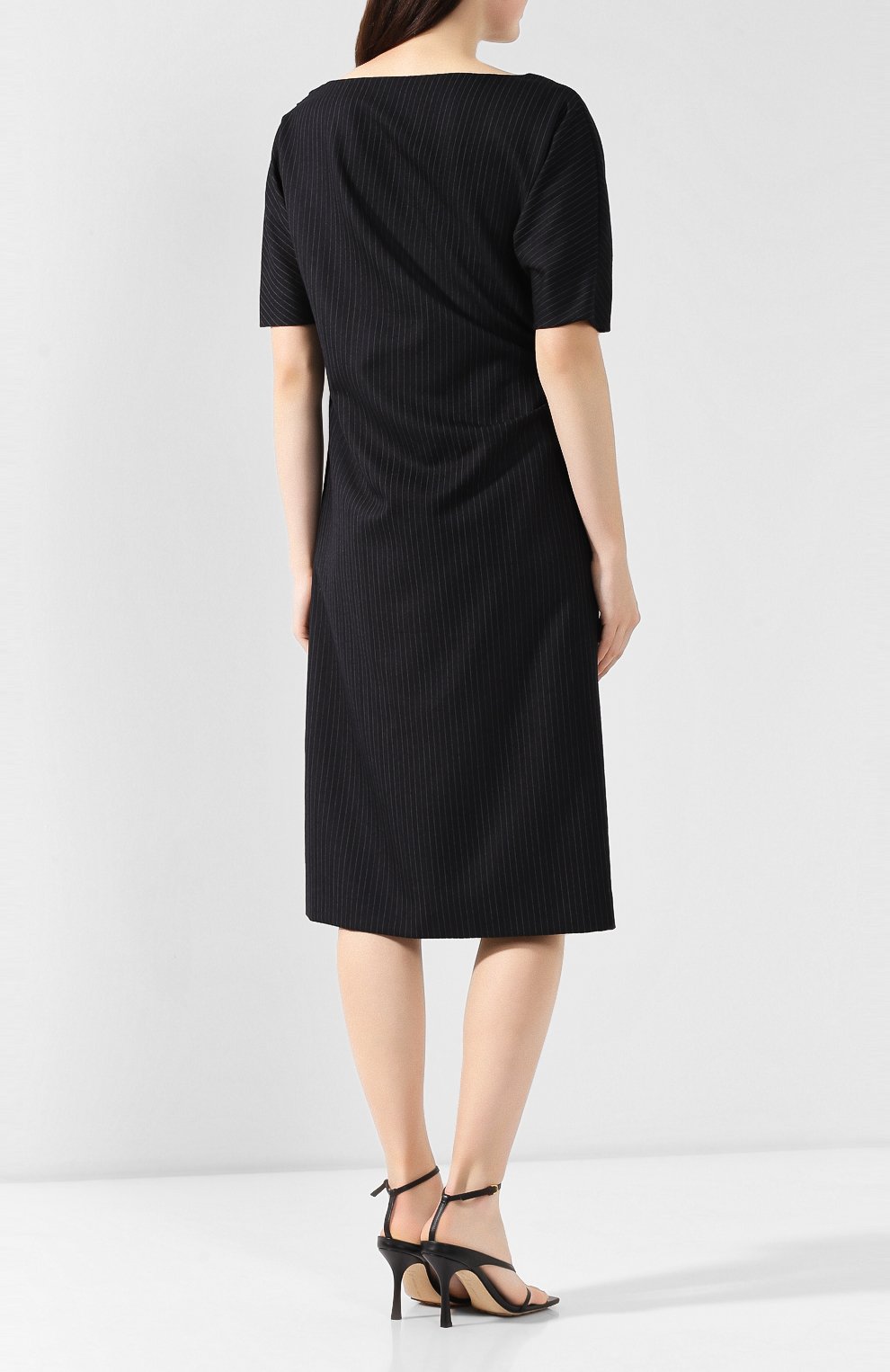 Шерстяное платье DRIES VAN NOTEN темно-синего цвета по цене 77950 руб., арт. 192-11044-8182, фото 4 Шерстяное платье DRIES VAN NOTEN, арт. 192-11044-8182, фото 4