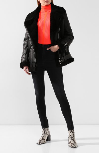 Дубленка с косой молнией ACNE STUDIOS, арт. 1AQ173, фото 2
