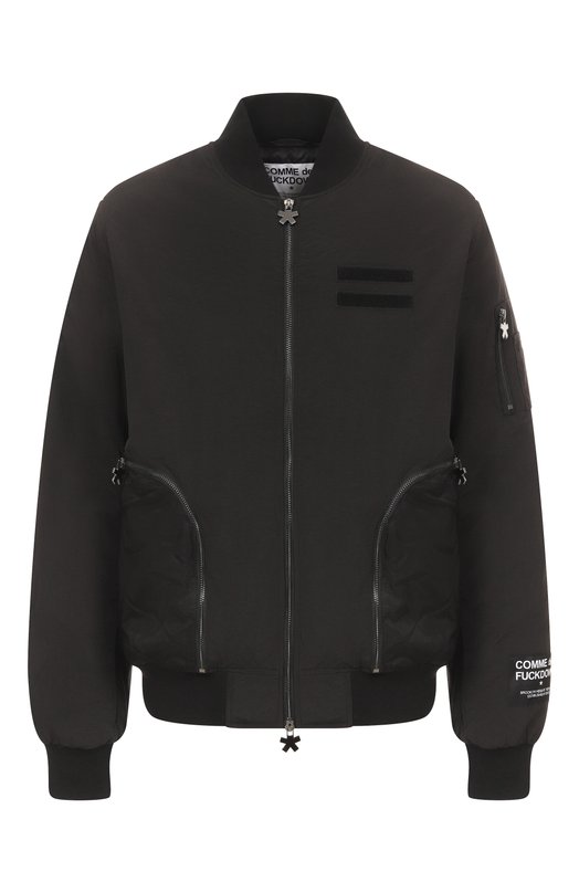 Утепленный бомбер Comme des Fuckdown CFABM01702 Чёрный CFABM01702