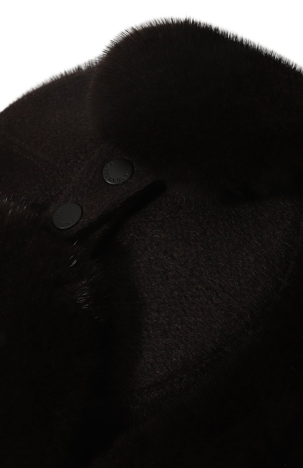 Шерстяная шапка-ушанка с мехом норки VICTORIA KUSENKOVA, арт. 339100204115, фото 4