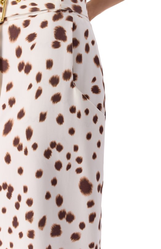 Юбка из вискозы ROWEN ROSE SKR_RR179_L_B/SABLE Белый  SKR_RR179_L_B/SABLE Фото 5