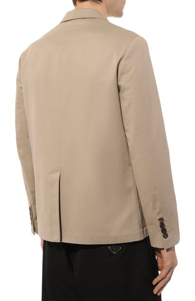 Хлопковый пиджак PRADA, арт. UGM143-1YOK-F0F24-211, фото 4