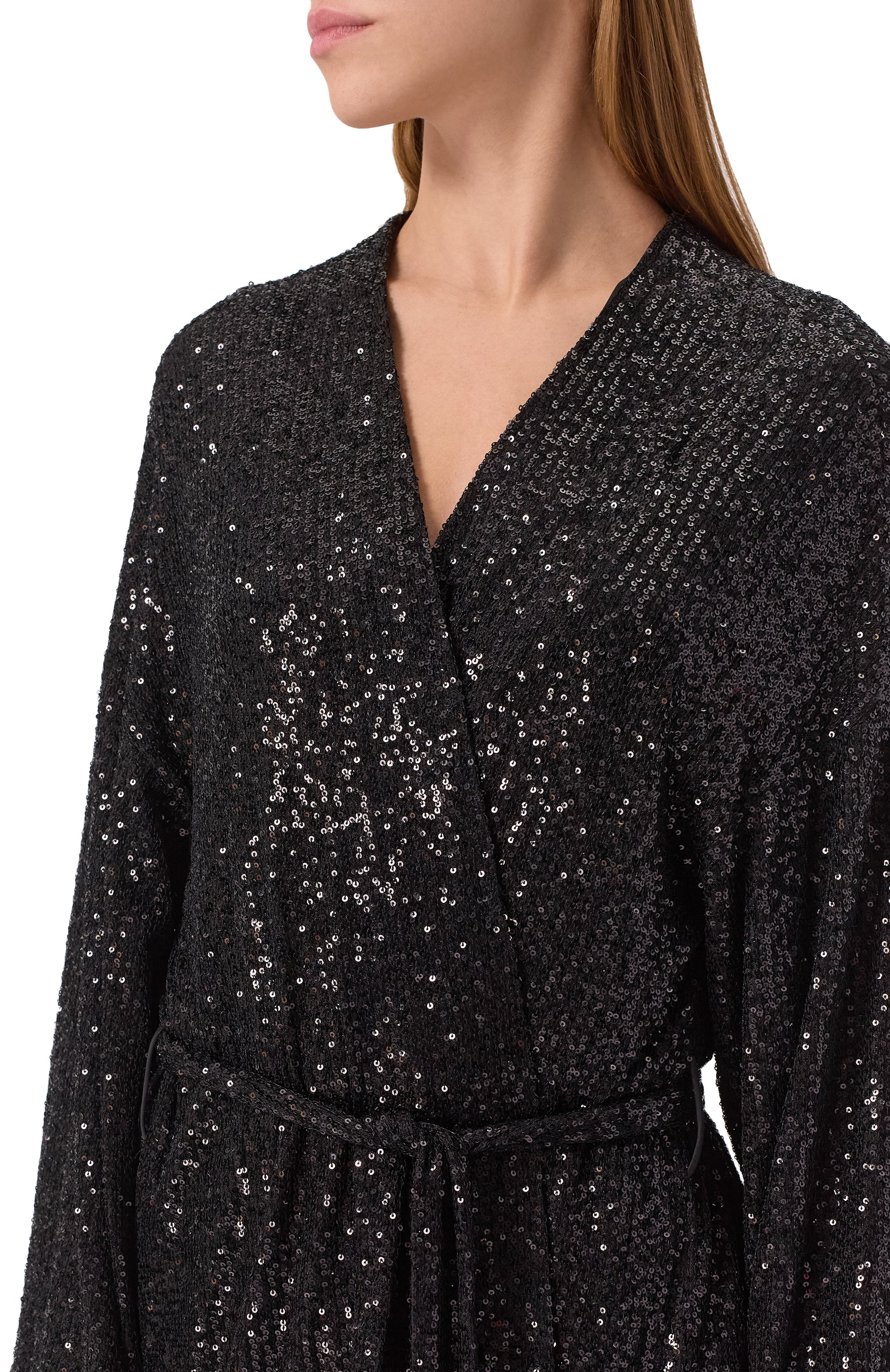 Платье-халат с отделкой пайетками PERVERT, арт. PE25/DR02/60-92-32, фото 5