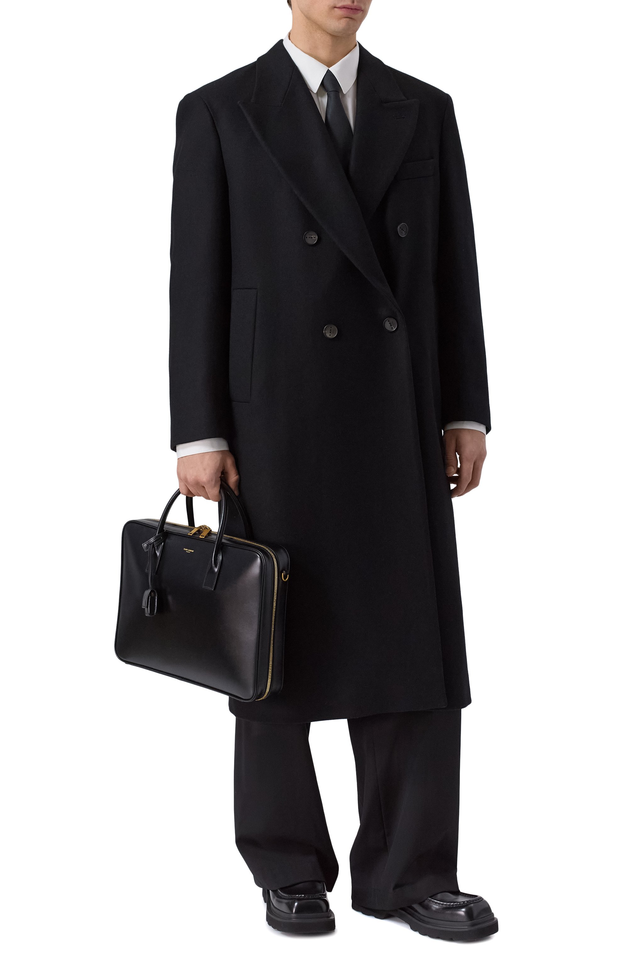 Портфель sac de jour large SAINT LAURENT черного цвета по цене 499500 руб., арт. 844674/0SX0W, фото 7 Портфель sac de jour large SAINT LAURENT, арт. 844674/0SX0W, фото 7