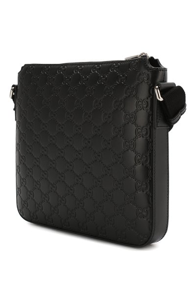 Кожаная сумка signature GUCCI, арт. 406410/CWCBN, фото 3