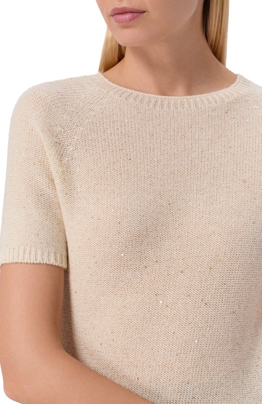 Пуловер из шерсти и кашемира Gran Sasso 14206/33006 Кремовый  14206/33006 Фото 5