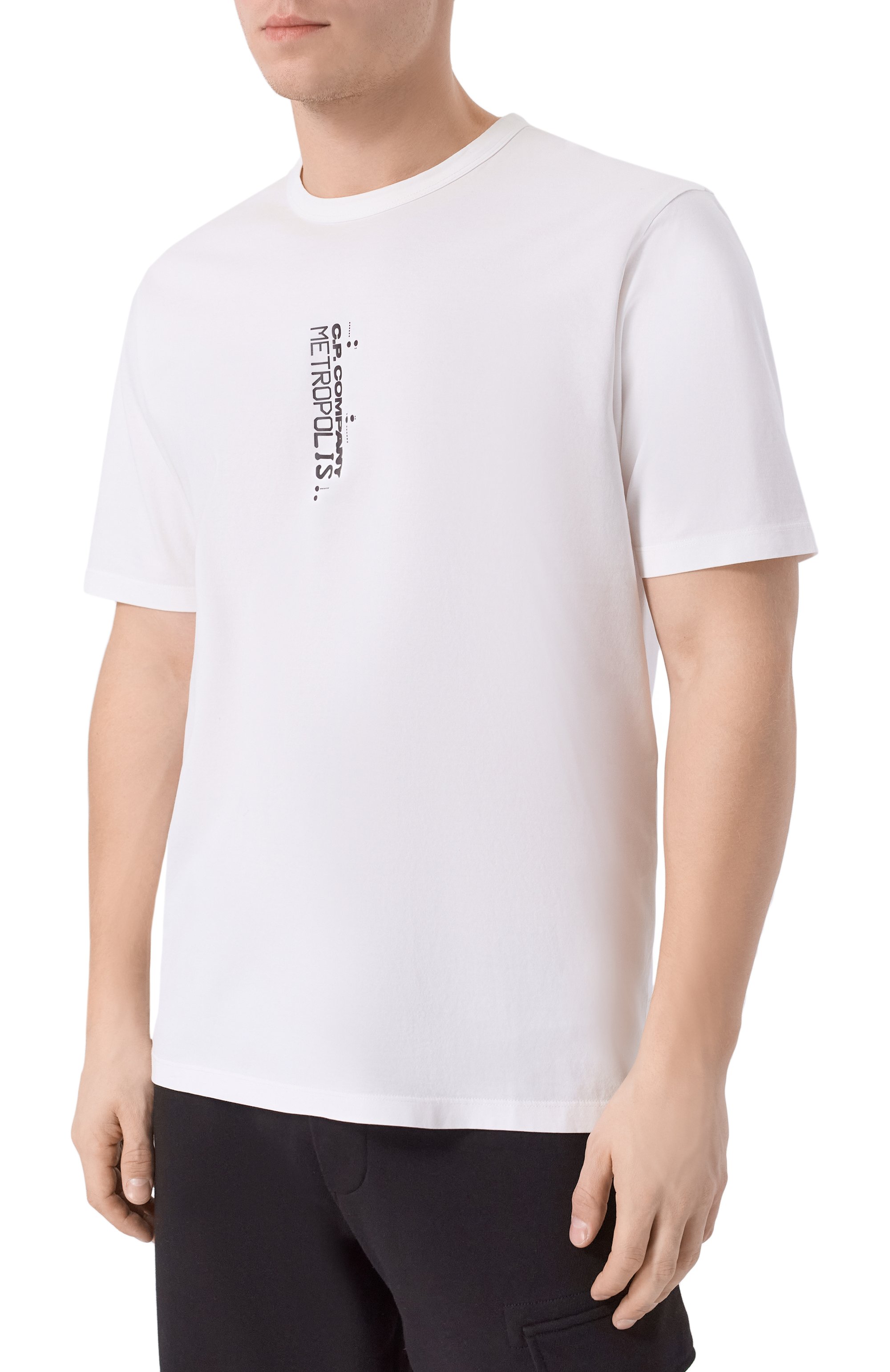 Хлопковая футболка C.P. COMPANY, арт. 19CLTS057A006370W, фото 3