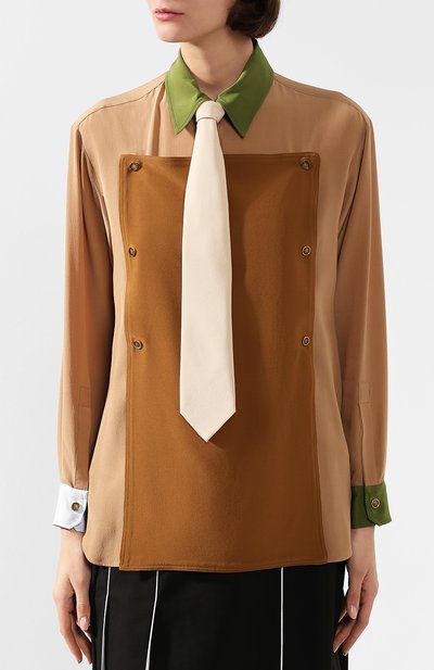 Шелковая блузка BURBERRY, арт. 4560738, фото 3
