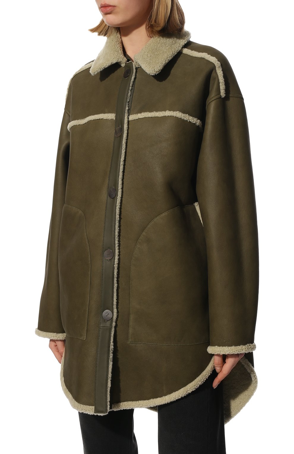 Двусторонняя дубленка из овчины LOEWE, арт. S359Y19L32, фото 6