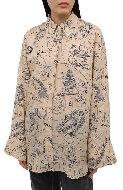 Льняная рубашка ACNE STUDIOS, арт. AC0350, фото 3