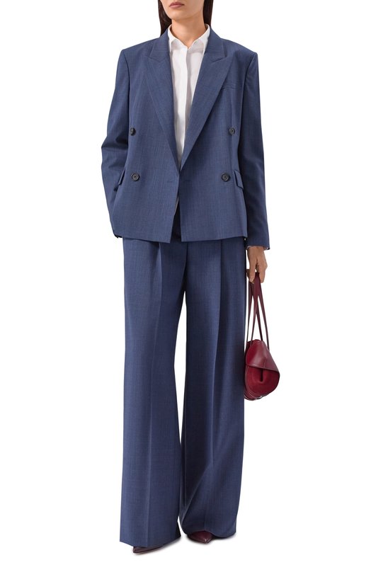 Шерстяные брюки BOSS 50554965 Синий  50554965 Фото 2