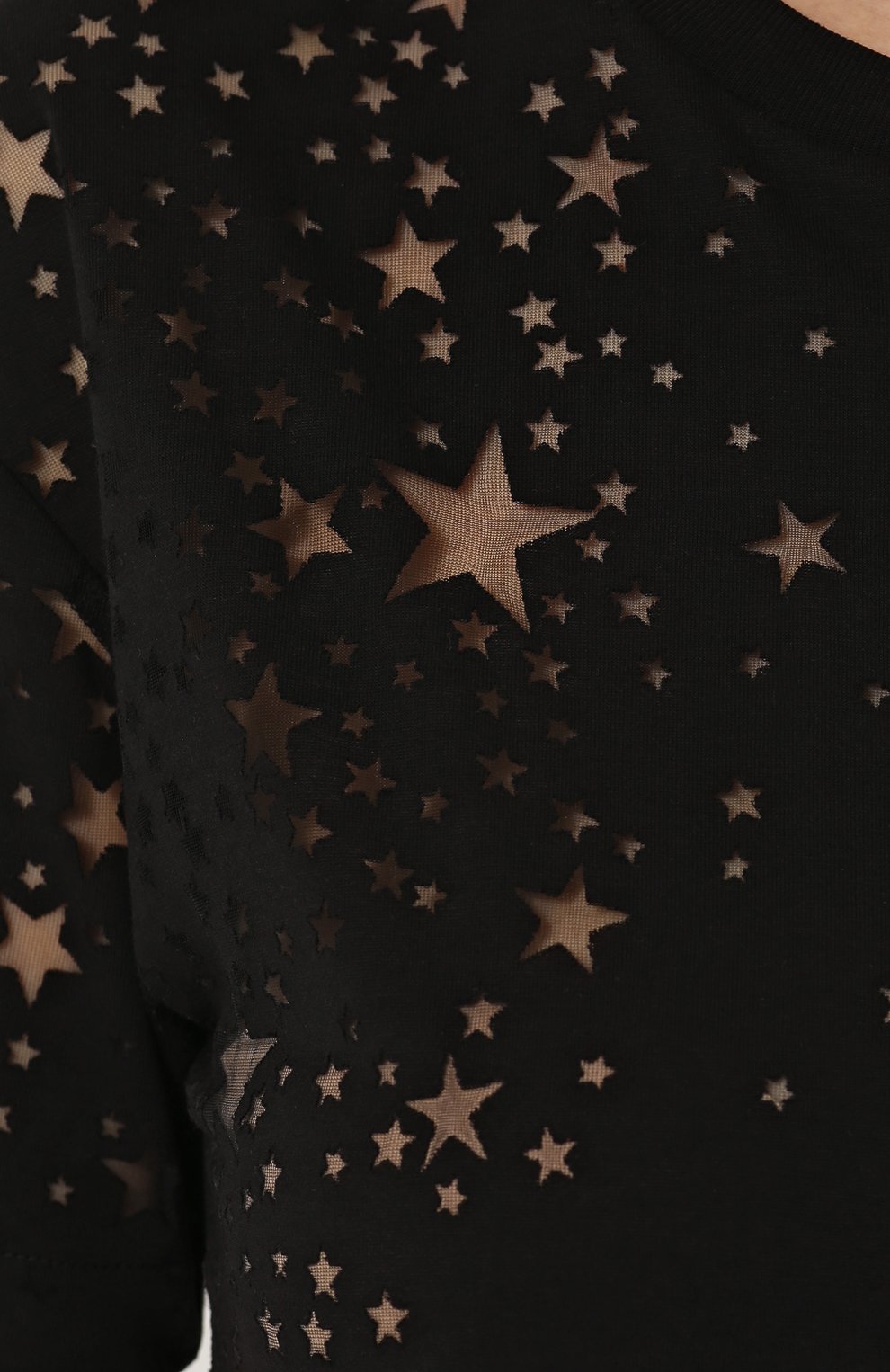 Футболка с прозрачными вставками в виде звезд STELLA MCCARTNEY, арт. 342365/SJW35, фото 5