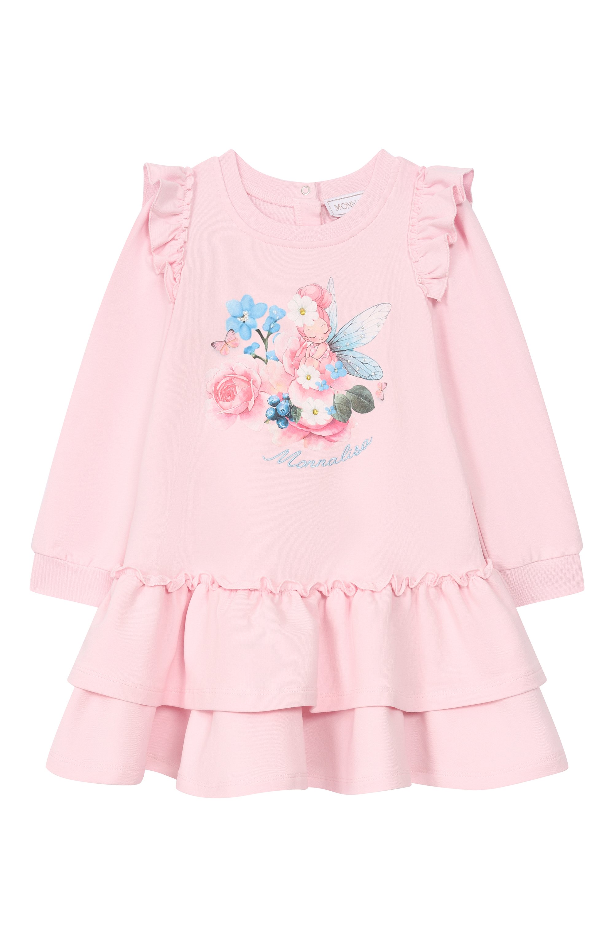 Хлопковое платье MONNALISA, арт. 39G900, фото 1