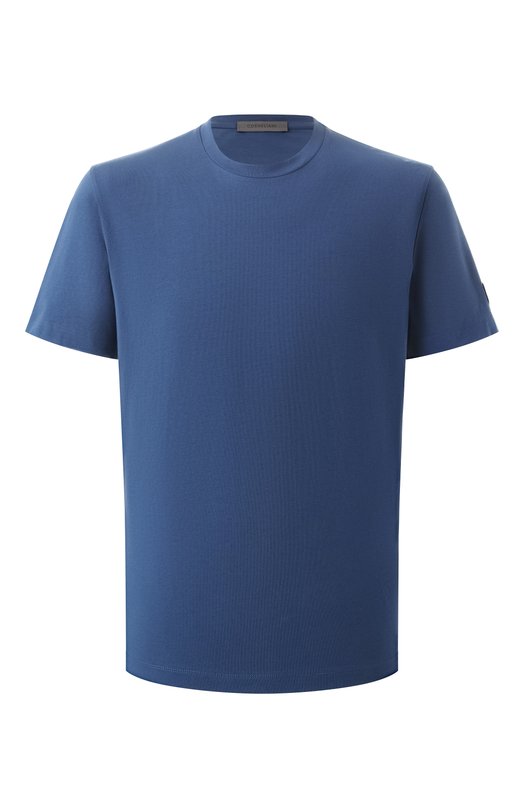 Хлопковая футболка Corneliani 25G586-2525028 Синий 25G586-2525028