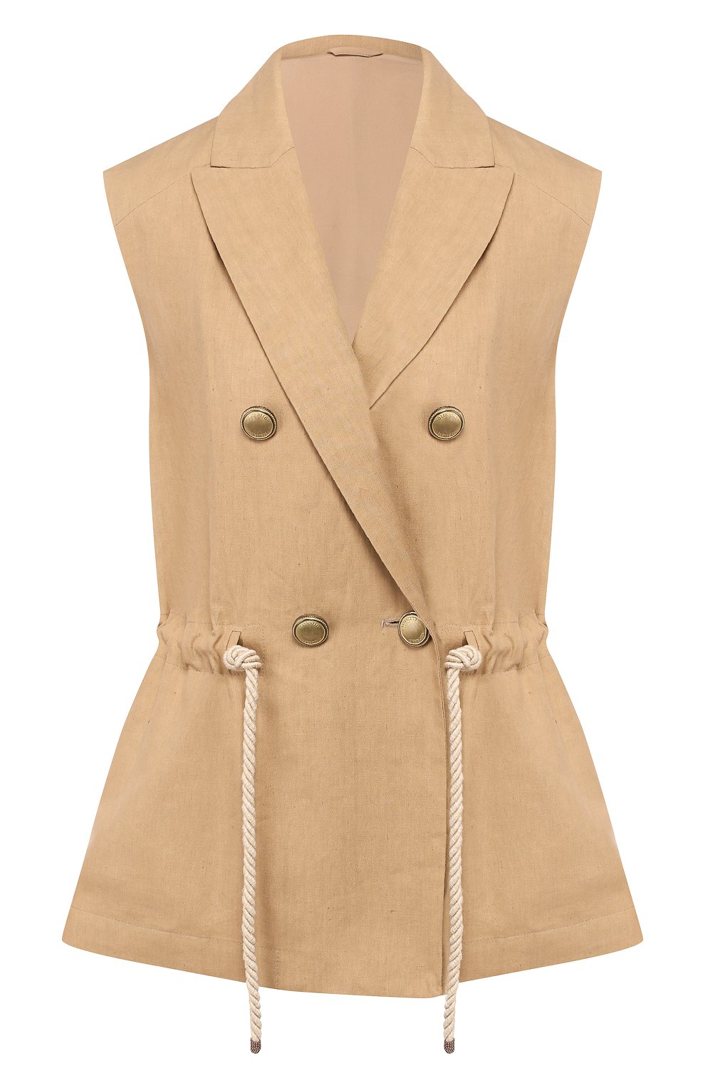 Жилет из смеси хлопка и льна BRUNELLO CUCINELLI, арт. MF5798118, фото 1